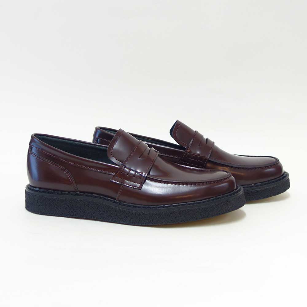 フレッドペリーFREDPERRYSB1345GeorgeCoxPerryPennyLoaferLeatherカラー：OXBLOODペニーローファースリッポンクレープソールレザー「靴」