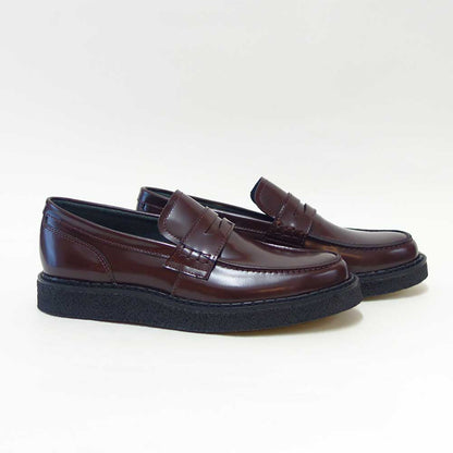 フレッドペリーFREDPERRYSB1345GeorgeCoxPerryPennyLoaferLeatherカラー：OXBLOODペニーローファースリッポンクレープソールレザー「靴」