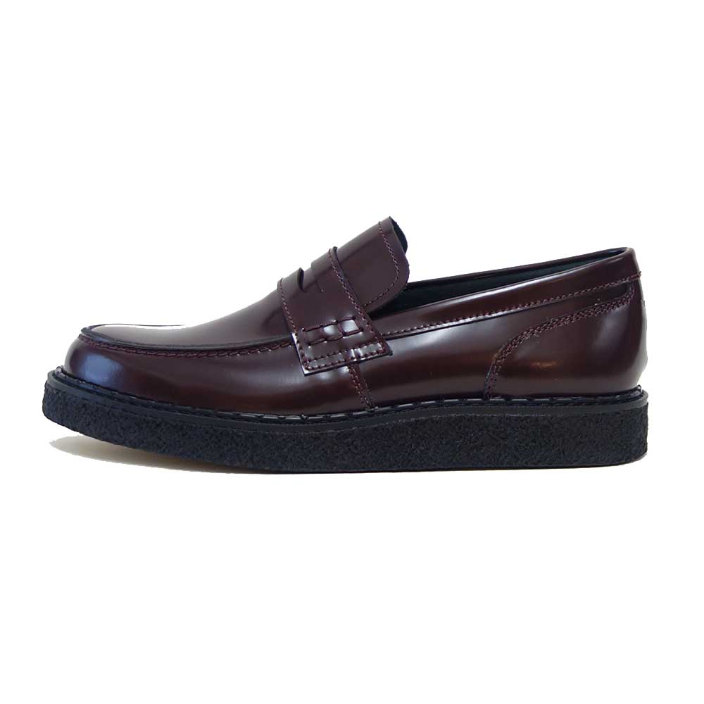 フレッドペリー FRED PERRY SB1345  George Cox Perry Penny Loafer Leather カラー：OXBLOOD ペニーローファー スリッポン クレープソール レザー　「靴」