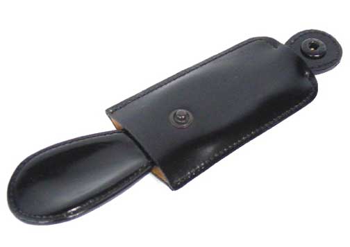 機能性、携帯用レザーシューホーン Columbus コロンブス 靴べら 革巻きシューホーンB(10cm) 使用時に17.5cmへ伸長 靴 シューズ