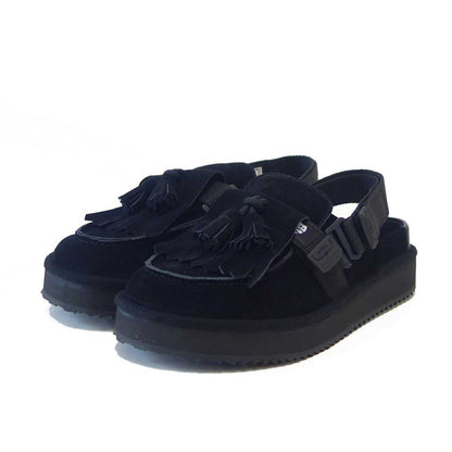 シャカSHAKASK29600SブラックミュールサンダルMOCMULETASSELSUEDE（ユニセックス）サンダルミュール「靴」