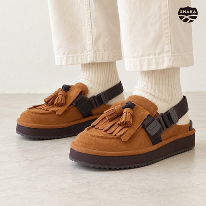 シャカSHAKASK29601SマロンミュールサンダルMOCMULETASSELSUEDE（ユニセックス）サンダルミュール「靴」
