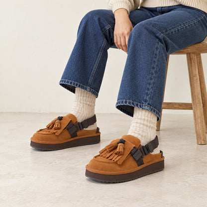 シャカSHAKASK29601SマロンミュールサンダルMOCMULETASSELSUEDE（ユニセックス）サンダルミュール「靴」