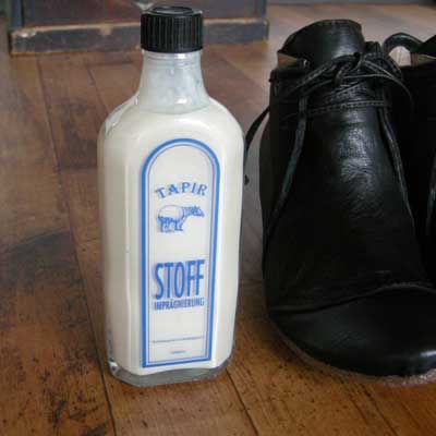 天然素材で作られた靴ケア品 【TAPIR タピール】布用防水ワックス（乳液タイプ） 布製品に水や汚れがつくのを防ぎます（ドイツ製） 靴 シューズ