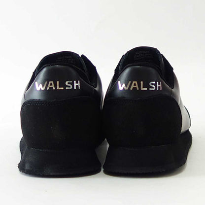 WALSH ウォルシュ TOR 22417（ユニセックス） Tornado17 LEA カラー：ブラック（英国製） オールレザー 天然皮革のランニングスニーカー  「靴」