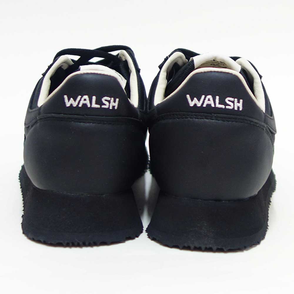 WALSHウォルシュTOR41500（ユニセックス）Tornadoカラー：ブラック（中国製）天然皮革＆人工繊維のランニングスニーカー「靴」