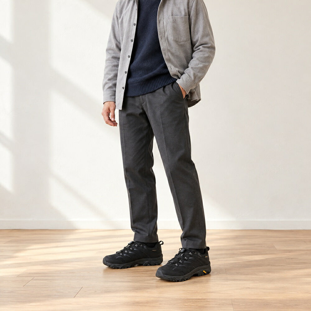 メレルMERRELL（メンズ）モアブ3シンセティックアイスウォータープルーフ(ワイドワイズ)u00005429wローカットカラー（ブラック）高度防水通気性メッシュアウトドアシューズウォーキングハイキング「靴」