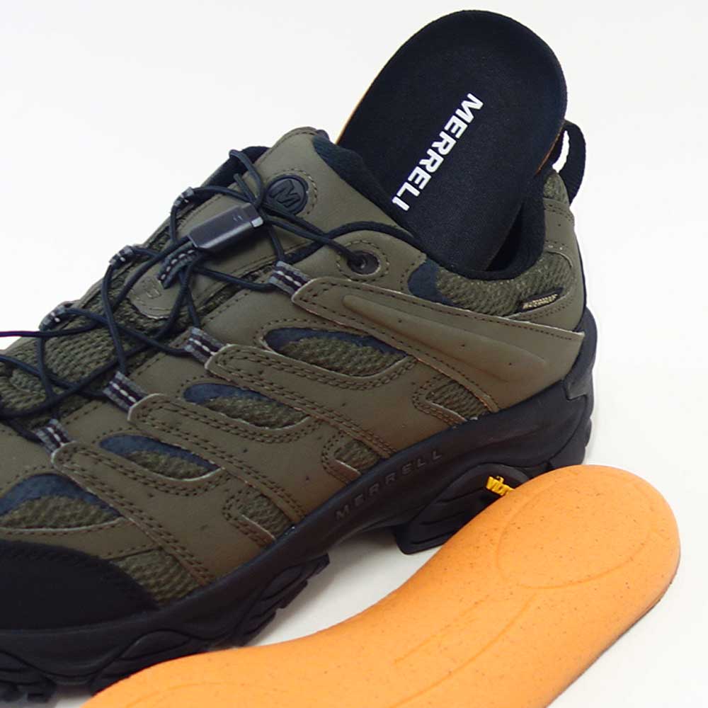 メレルMERRELL（メンズ）モアブ3シンセティックアイスウォータープルーフ(ワイドワイズ)u00005430wローカットカラー（ダークモス）高度防水通気性メッシュアウトドアシューズウォーキングハイキング「靴」