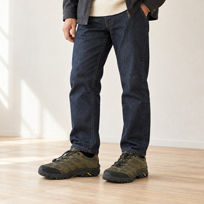 メレルMERRELL（メンズ）モアブ3シンセティックアイスウォータープルーフ(ワイドワイズ)u00005430wローカットカラー（ダークモス）高度防水通気性メッシュアウトドアシューズウォーキングハイキング「靴」