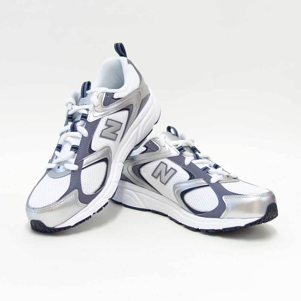 newbalanceニューバランスU4086LRシルバー/ホワイト/ダークグレー（メンズ）スニーカーウォーキングランニングシューズD「靴」