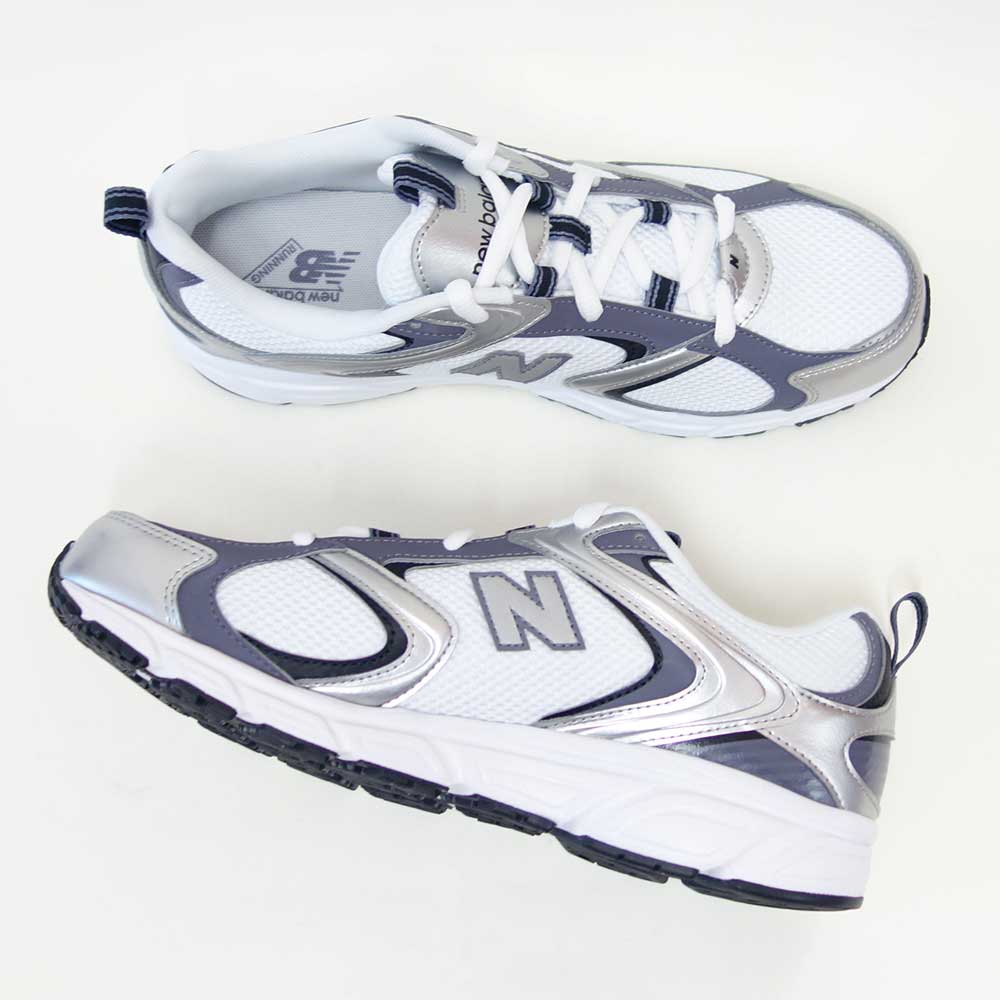 newbalanceニューバランスU4086LRシルバー/ホワイト/ダークグレー（メンズ）スニーカーウォーキングランニングシューズD「靴」