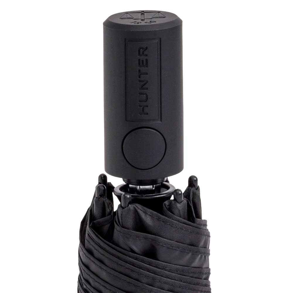 ハンターHUNTERUAU7038UPNオールウェザーオートコンパクトアンブレラ(晴雨兼用傘)55cm（カラー：ブラック・ホワイトウィロー）折りたたみ日傘携帯旅行