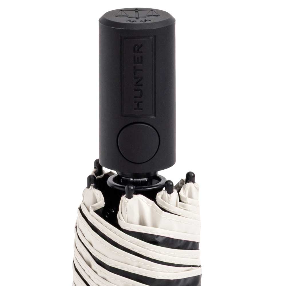 ハンターHUNTERUAU7038UPNオールウェザーオートコンパクトアンブレラ(晴雨兼用傘)55cm（カラー：ブラック・ホワイトウィロー）折りたたみ日傘携帯旅行