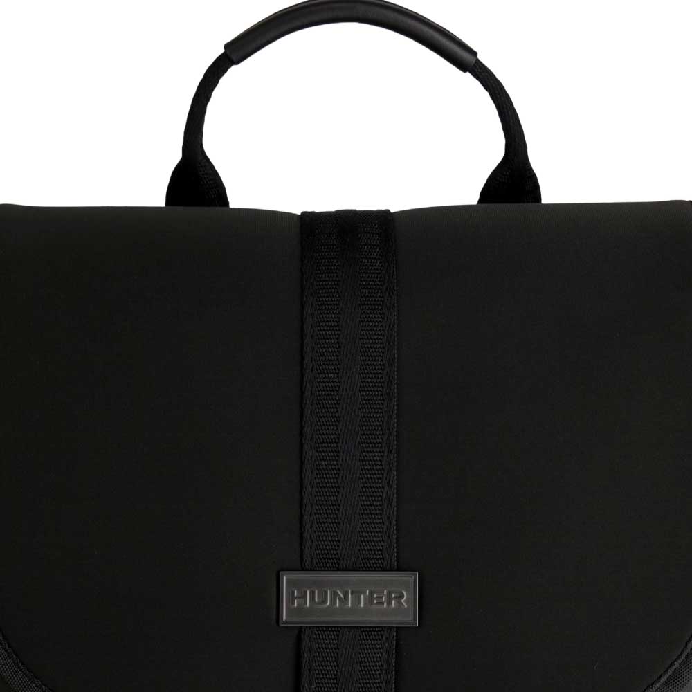 ハンターHUNTERUBB5524LHRBLKレザーネオプレンバックパック（カラー：ブラック）リュックバックパックデイパック