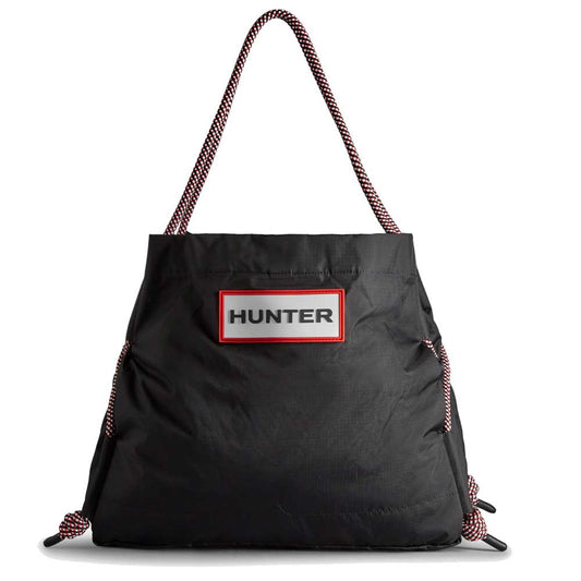 ハンター HUNTER UBP1518NRS トラベル リップストップ リサイクル ナイロン ビーチ バッグ （カラー：ブラック/レッド ボックス ロゴ）  ショルダーバッグ トート バッグ