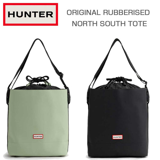 ハンターHUNTERUBS3934CPEオリジナルラバライズドノースサウストート（カラー：ブラック・グラムグリーン）トートバッグショルダーバッグ