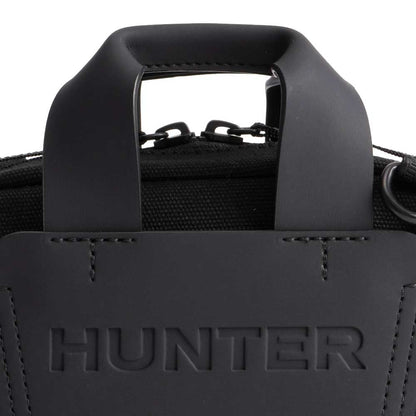 ハンターHUNTERUBX4013CAAリファインドスティッチキャンバスクロスボディ（カラー：ブラック・ナチュラル）ショルダーバッグ