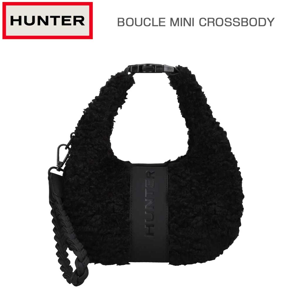 ハンターHUNTERUBX5523PRCBLKブークレミニクロスボディ（カラー：ブラック）ショルダーハンドバッグ