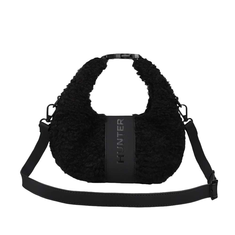 ハンターHUNTERUBX5523PRCBLKブークレミニクロスボディ（カラー：ブラック）ショルダーハンドバッグ