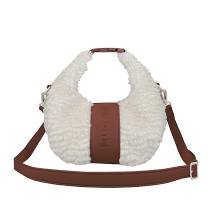 ハンターHUNTERUBX5523PRCNTRブークレミニクロスボディ（カラー：ナチュラル）ショルダーハンドバッグ