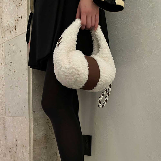 ハンターHUNTERUBX5523PRCNTRブークレミニクロスボディ（カラー：ナチュラル）ショルダーハンドバッグ