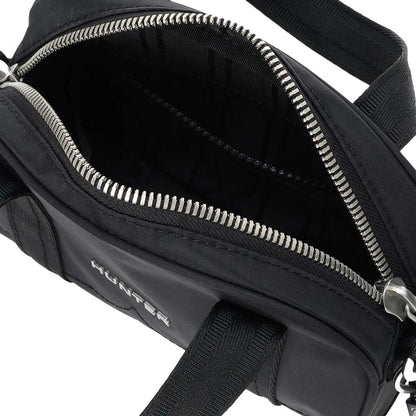 ハンターHUNTERUBX5527NYLBLKプレミアムナイロンタイニーバレルバッグ（カラー：ブラック）ショルダーハンドバッグ