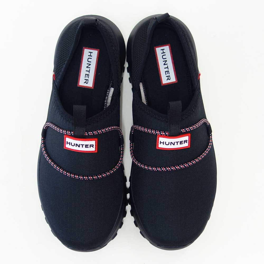 ハンターHUNTERUFF3118NRS（ユニセックス）イン/アウトフローリップストップスリッポン（カラー：ブラック）コンフォートシューズストレッチ「靴」