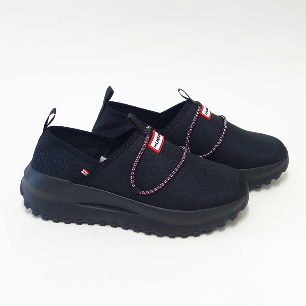 ハンターHUNTERUFF3118NRS（ユニセックス）イン/アウトフローリップストップスリッポン（カラー：ブラック）コンフォートシューズストレッチ「靴」