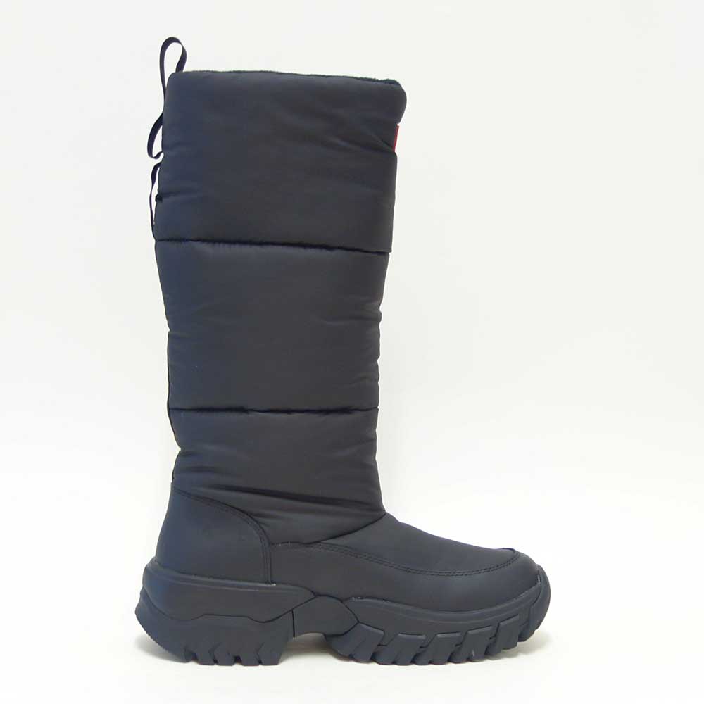 ハンターHUNTERUFT7120NYL（レディース）イントレピッドワンダラートールスノーブーツ：ブラック防水防寒スリッポンロングブーツ「靴」