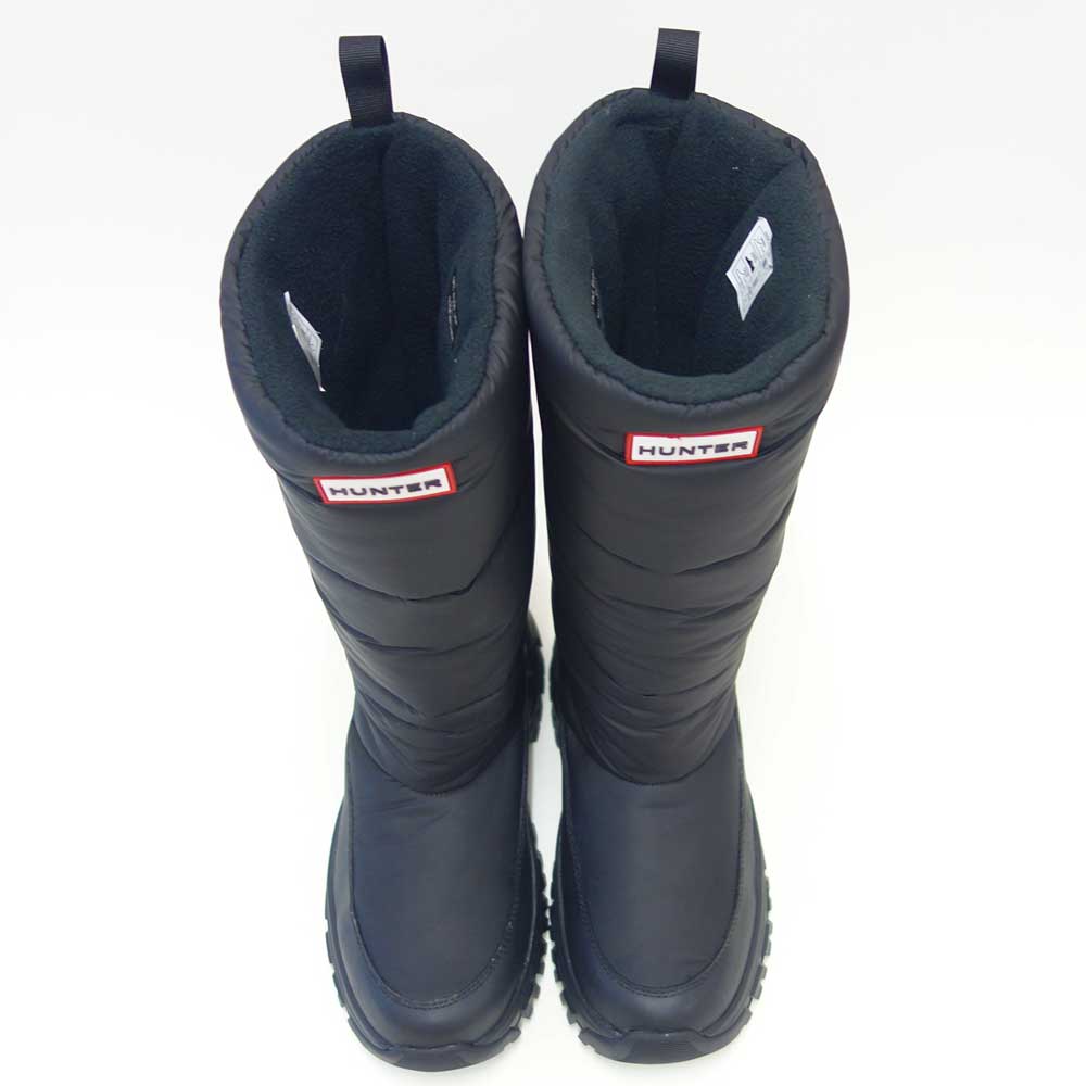 ハンターHUNTERUFT7120NYL（レディース）イントレピッドワンダラートールスノーブーツ：ブラック防水防寒スリッポンロングブーツ「靴」