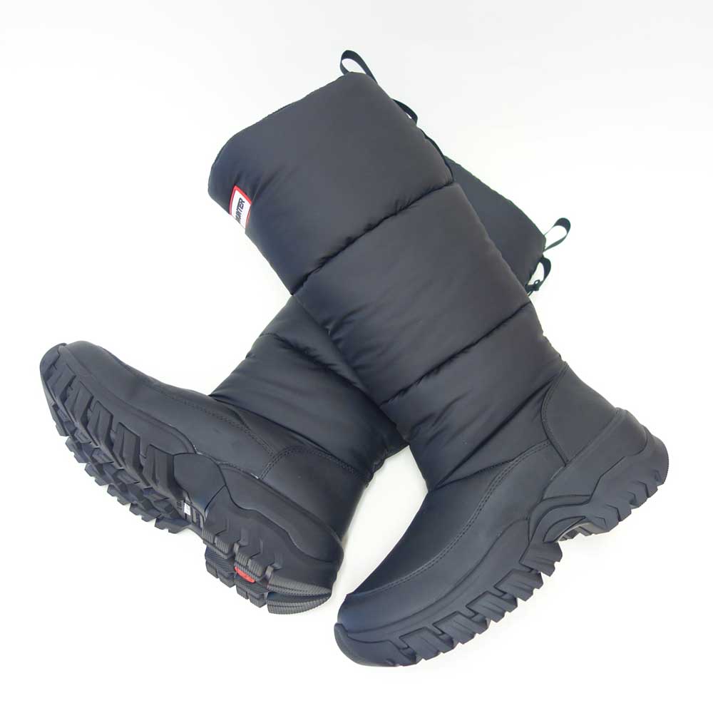 ハンターHUNTERUFT7120NYL（レディース）イントレピッドワンダラートールスノーブーツ：ブラック防水防寒スリッポンロングブーツ「靴」