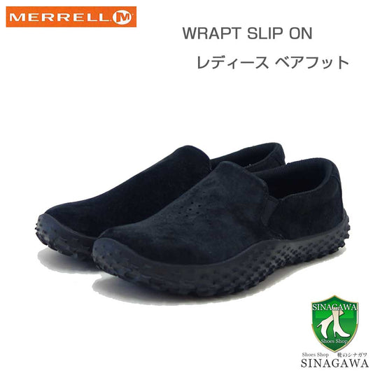 MERRELLメレルラプトWRAPTSSLIPON（レディース）w008858ブラックベアフットシューズローカットスリッポンモデル「靴」