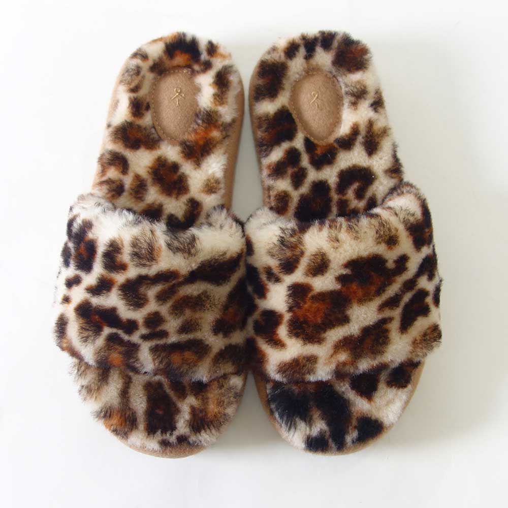 エミューEMUW13203MckayLeopardファーサンダル（レディース）カラー：LeopardPrintムートンサンダルフラットシューズルームシューズミュール「靴」