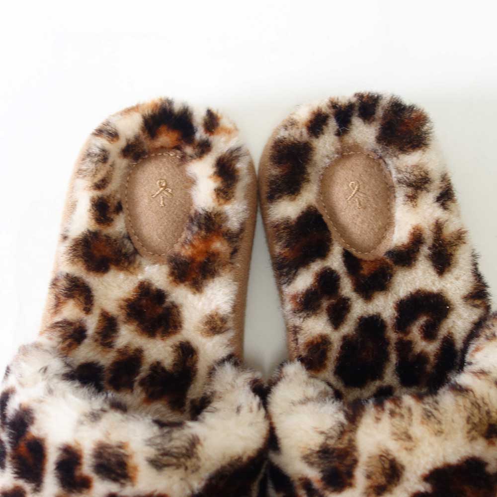 エミューEMUW13203MckayLeopardファーサンダル（レディース）カラー：LeopardPrintムートンサンダルフラットシューズルームシューズミュール「靴」