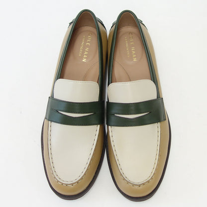 【SALE 30%OFF】 コールハーン COLE HAAN ソフィア ローファー w24678 アイボリー / ダーク コンブ グリーン / バーチ （レディース） 天然皮革 ローファー  「靴」