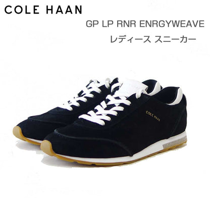 コールハーンCOLEHAANグランドプロロープロファイルランナーエナジーウィーブw34724ブラックスエード（レディース）天然皮革ローカットスニーカーウォーキング「靴」