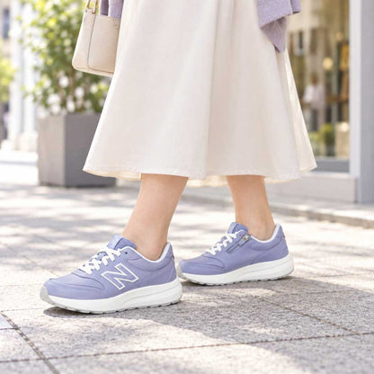 newbalanceニューバランスダイナソフト363V9W3633DRバイオレット（レディース）2E幅ゆったりフィットのウォーキングシューズサイドファスナー付き「靴」