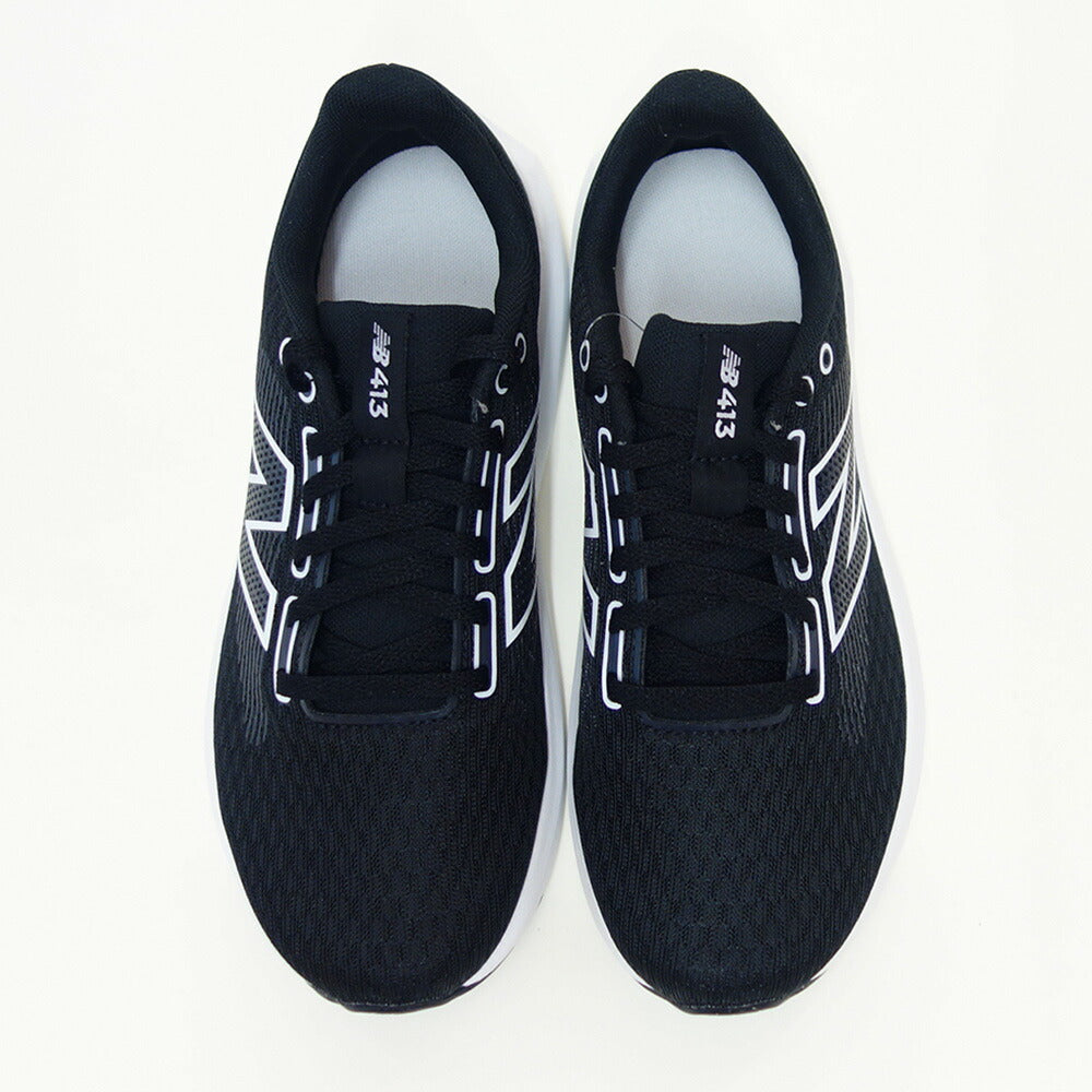 ニューバランスnewbalance413v3w413lk3ブラック／ホワイト（レディース）スニーカーウォーキングハイキングD軽量「靴」
