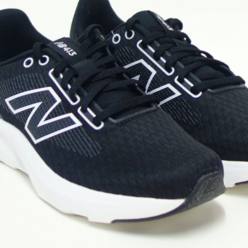 ニューバランスnewbalance413v3w413lk3ブラック／ホワイト（レディース）スニーカーウォーキングハイキングD軽量「靴」