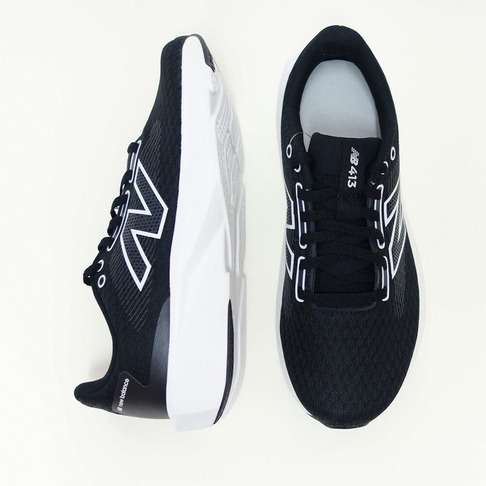 ニューバランスnewbalance413v3w413lk3ブラック／ホワイト（レディース）スニーカーウォーキングハイキングD軽量「靴」