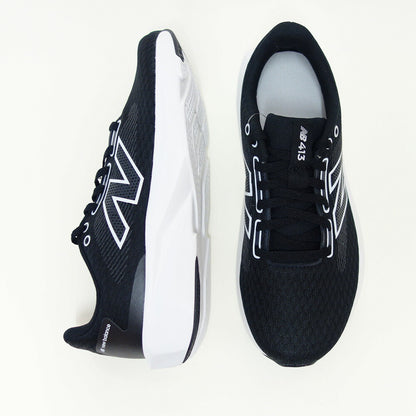 ニューバランスnewbalance413v3w413lk3ブラック／ホワイト（レディース）スニーカーウォーキングハイキングD軽量「靴」