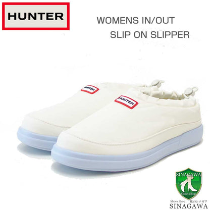 ハンターHUNTERWFF3100WWU（レディース）レディースイン/アウトスリップオンスリッパ（カラー：フェスティスカイ/シェイデッドホワイト）サボラバーソール室内履きキャンプシューズ「靴」