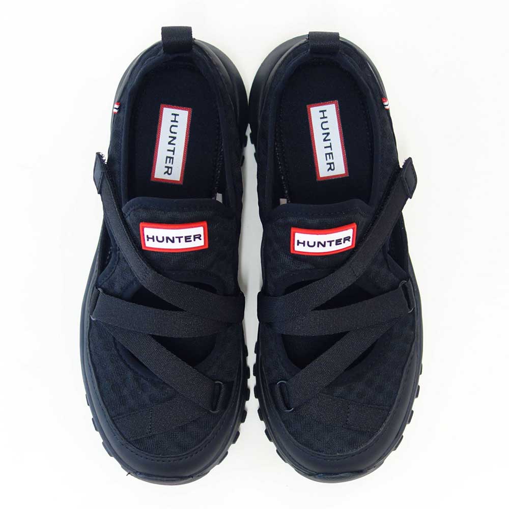 ハンターHUNTERWFF3123MSH（レディース）レディーストラベルフローメリージェーントレーナー（カラー：ブラック）コンフォートシューズストレッチ「靴」