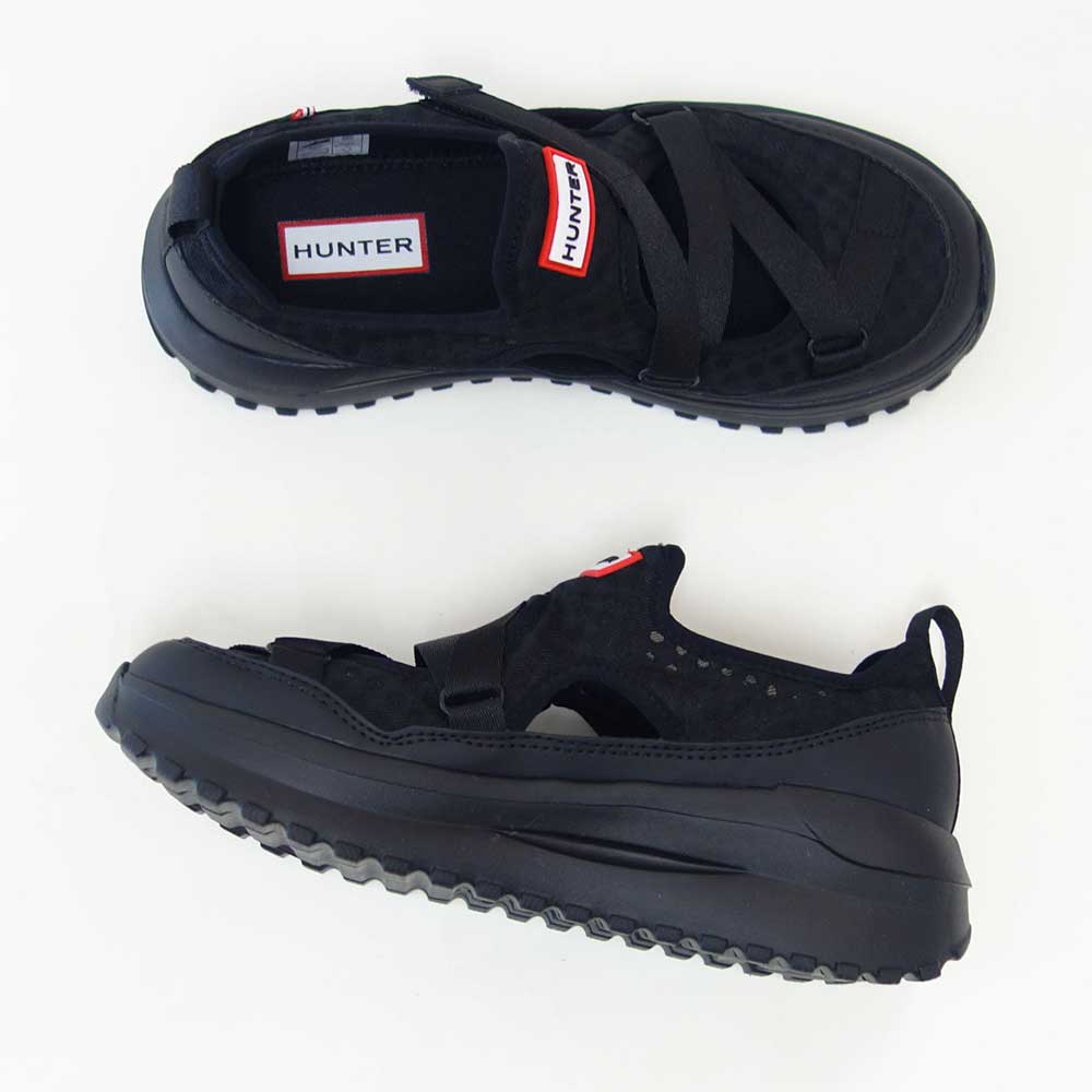 ハンターHUNTERWFF3123MSH（レディース）レディーストラベルフローメリージェーントレーナー（カラー：ブラック）コンフォートシューズストレッチ「靴」