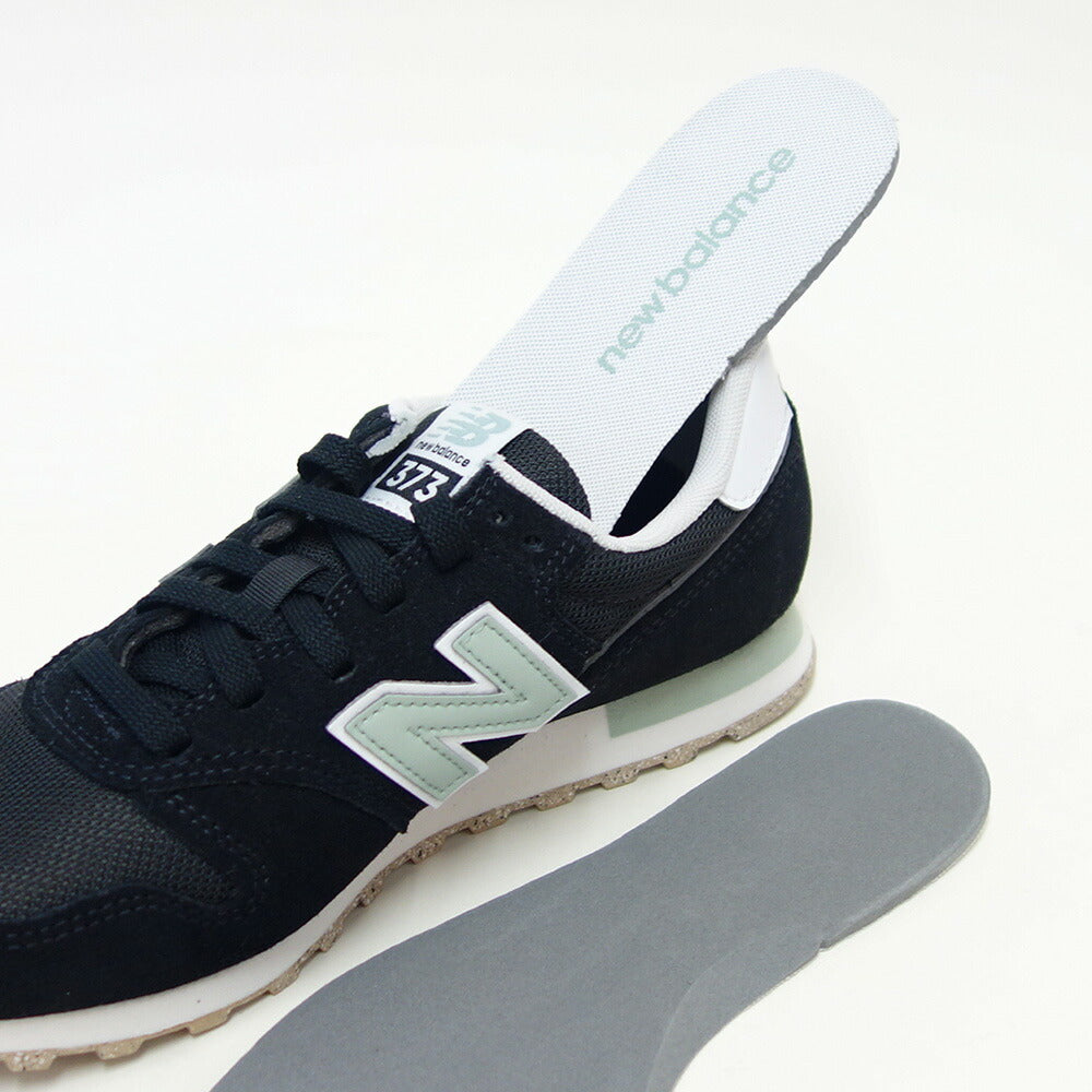newbalanceニューバランスWL373XB2BLACK/BLUE（レディース）スニーカーランニングシューズウォーキングライフスタイルスエードメッシュ「靴」