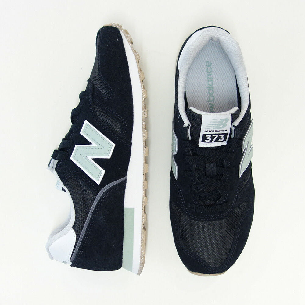 newbalanceニューバランスWL373XB2BLACK/BLUE（レディース）スニーカーランニングシューズウォーキングライフスタイルスエードメッシュ「靴」