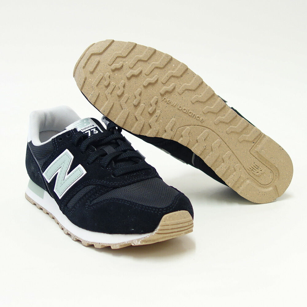 newbalanceニューバランスWL373XB2BLACK/BLUE（レディース）スニーカーランニングシューズウォーキングライフスタイルスエードメッシュ「靴」