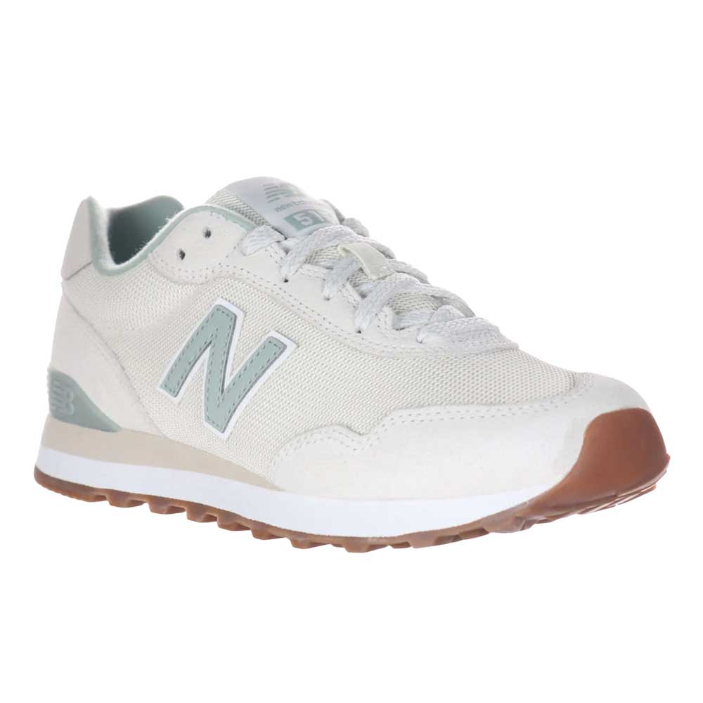 newbalanceニューバランスWL515SGMオフホワイト/グリーン（レディース）スニーカーランニングシューズウォーキングライフスタイルスエード「靴」