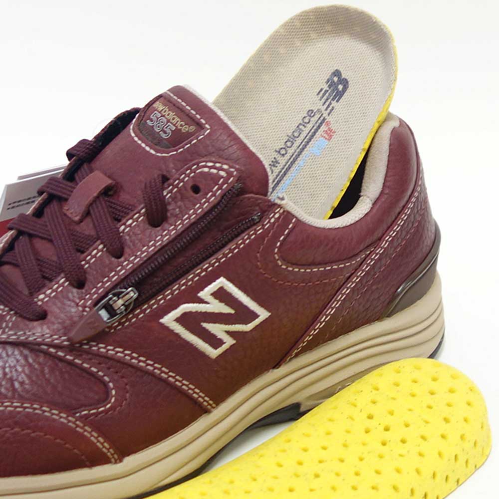 ニューバランスnewbalanceWW585BBビターブラウン（レディース）4E天然皮革ウォーキングフィットネス旅行コンフォート「靴」