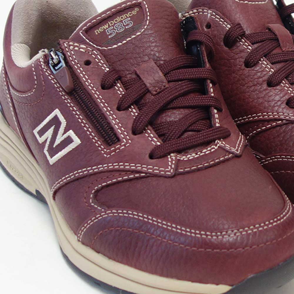 ニューバランスnewbalanceWW585BBビターブラウン（レディース）4E天然皮革ウォーキングフィットネス旅行コンフォート「靴」